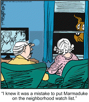 Marmaduke on Friday January 25, 2013 Comic Strip