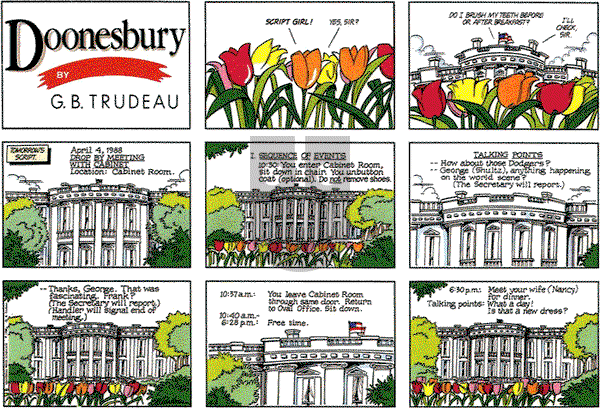 Doonesbury on Sunday April 3, 1988 Comic Strip