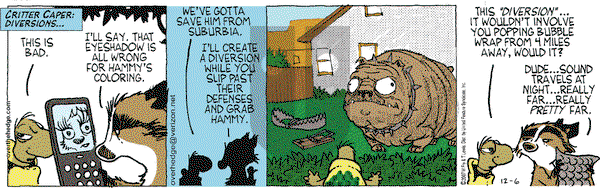 Over the Hedge on Thursday December 6, 2007 Comic Strip