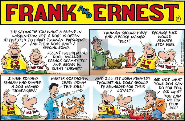 Frank and Ernest on Sunday August 13, 2017 Comic Strip