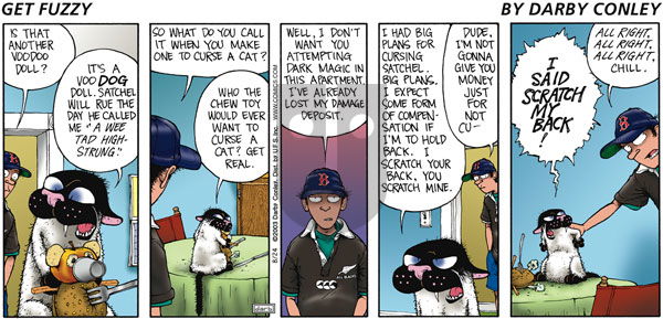 Get Fuzzy on Sunday August 24, 2003 Comic Strip
