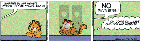 Garfield on Saturday October 21, 2006 Comic Strip