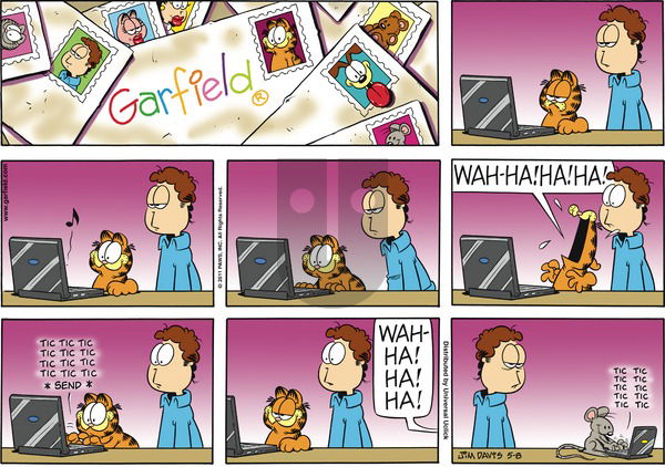 Garfield on Sunday May 8, 2011 Comic Strip