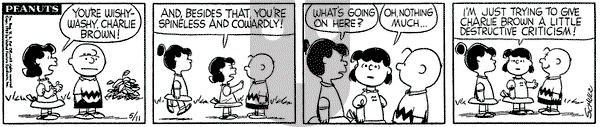 Peanuts on Monday May 11, 1959 Comic Strip