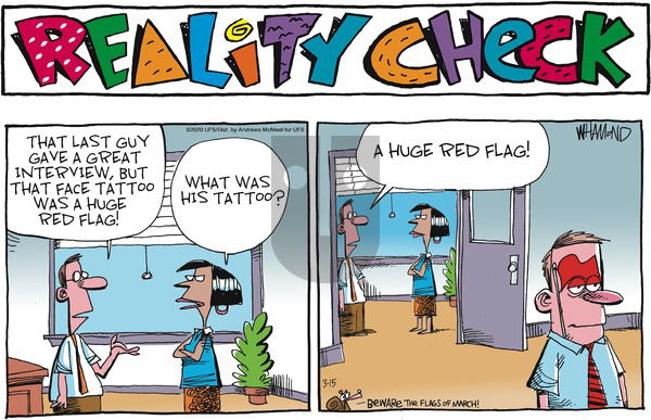 Reality Check on Sunday March 15, 2020 Comic Strip