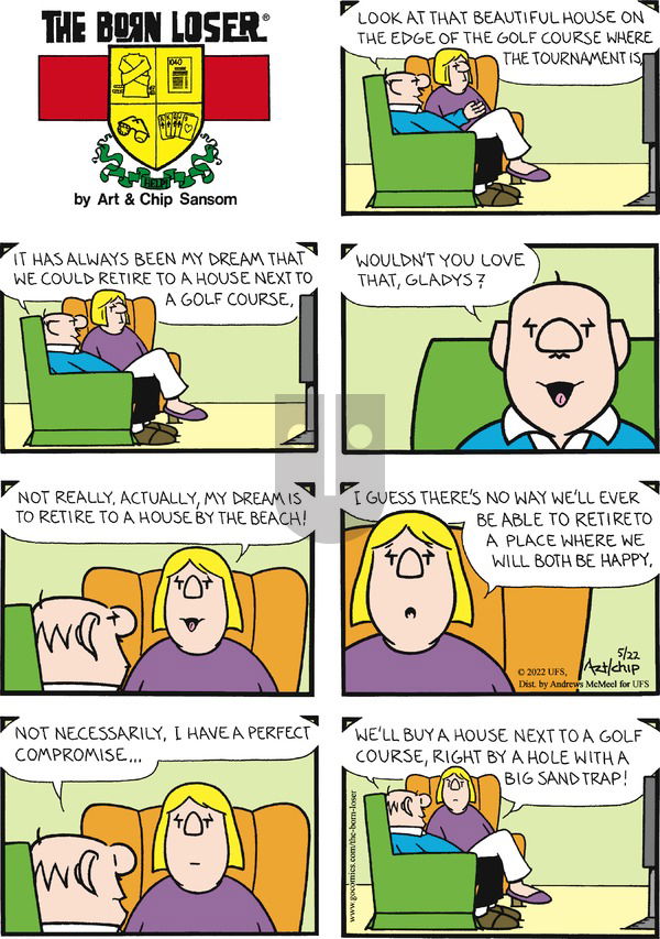 The Born Loser - Sunday May 22, 2022 Comic Strip