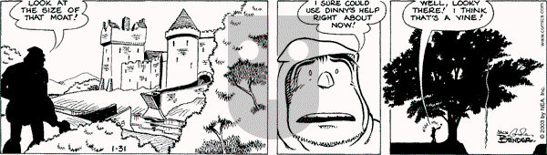 Alley Oop on Friday January 31, 2003 Comic Strip