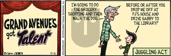 Grand Avenue on Friday October 16, 2009 Comic Strip