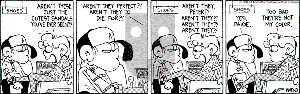 FoxTrot on Friday July 2, 1993 Comic Strip