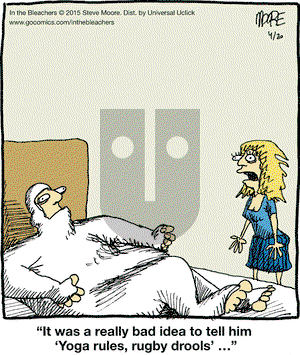 In the Bleachers on Monday April 20, 2015 Comic Strip