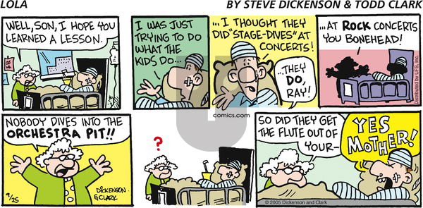 Lola on Sunday September 25, 2005 Comic Strip