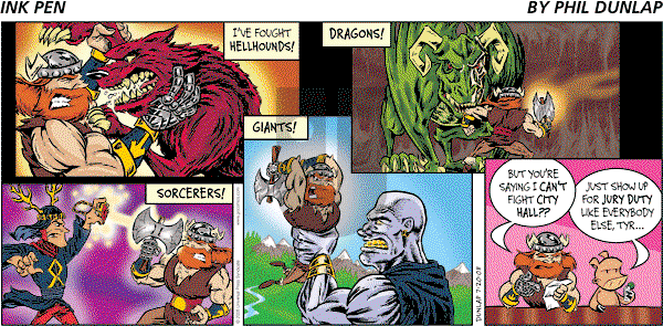 Ink Pen - Sunday July 20, 2008 Comic Strip