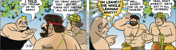 Alley Oop on Monday March 31, 2014 Comic Strip