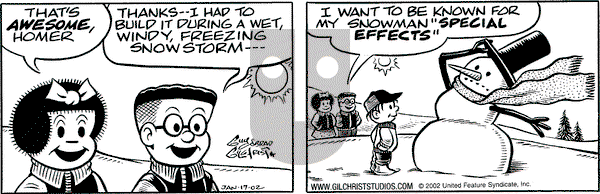 Nancy on Thursday January 17, 2002 Comic Strip