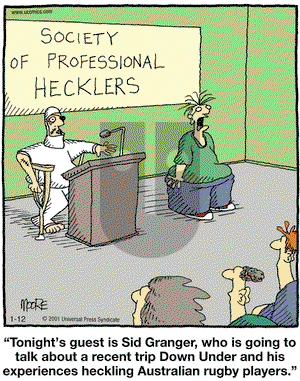 In the Bleachers on Wednesday January 12, 2005 Comic Strip