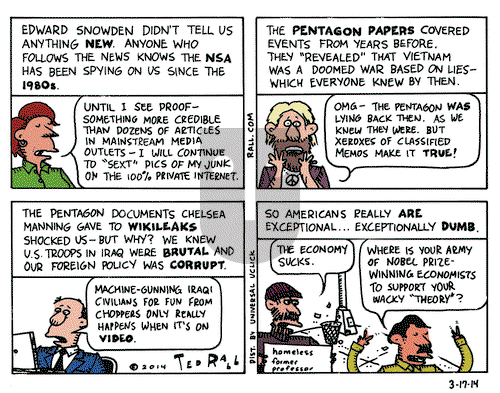 Ted Rall on Monday March 17, 2014 Comic Strip