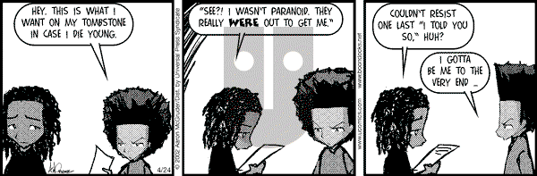 The Boondocks on Saturday November 26, 2011 Comic Strip