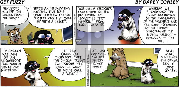 Get Fuzzy on Sunday October 30, 2005 Comic Strip