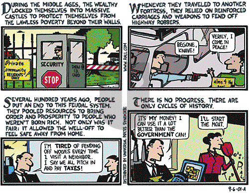 Ted Rall on Thursday September 6, 2001 Comic Strip