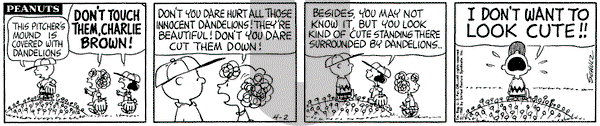Peanuts on Friday April 2, 1965 Comic Strip