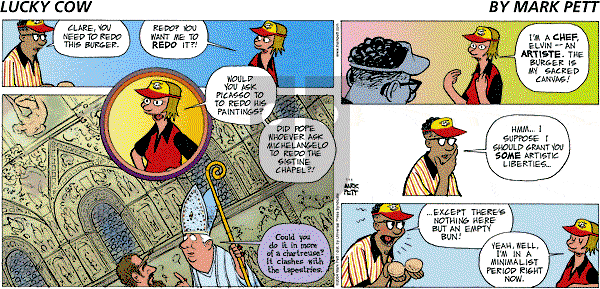 Lucky Cow on Sunday July 11, 2004 Comic Strip