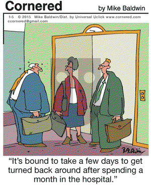 Cornered on Monday January 5, 2015 Comic Strip
