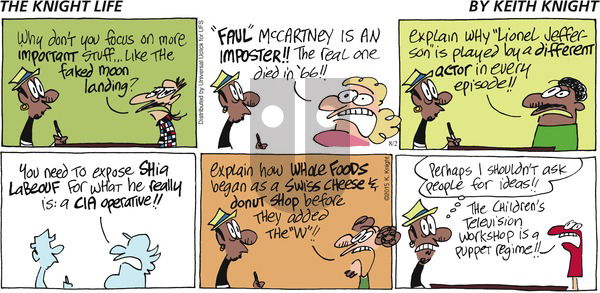 The Knight Life on Sunday August 2, 2015 Comic Strip