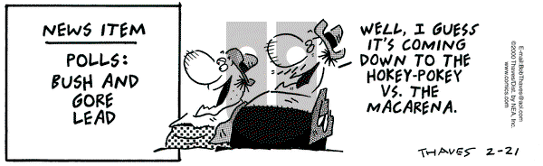 Frank and Ernest on Monday February 21, 2000 Comic Strip