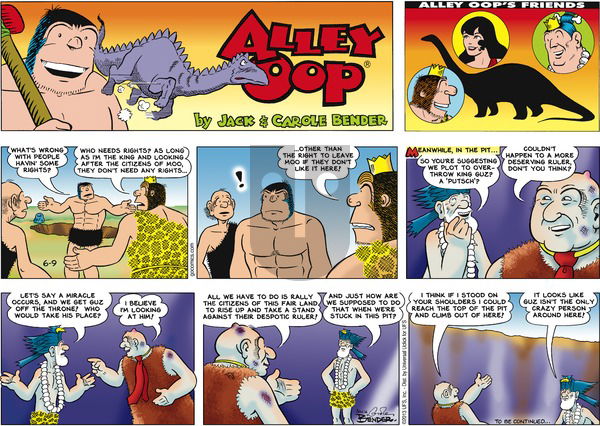 Alley Oop on Sunday June 9, 2013 Comic Strip