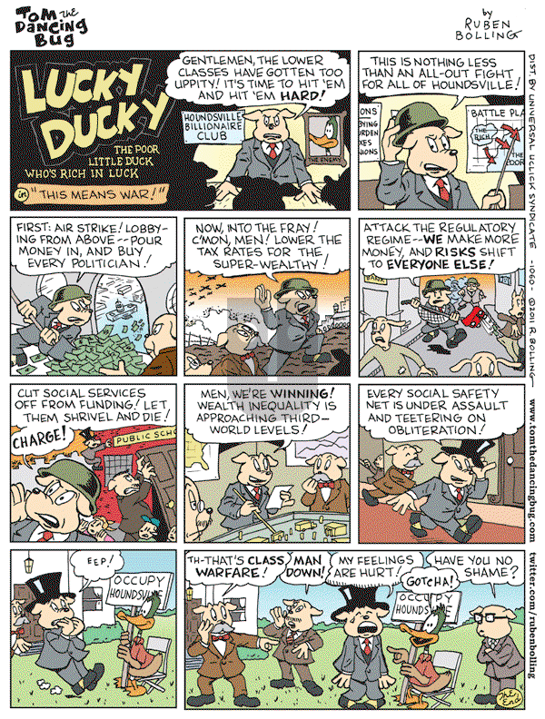 Tom the Dancing Bug on Friday October 28, 2011 Comic Strip