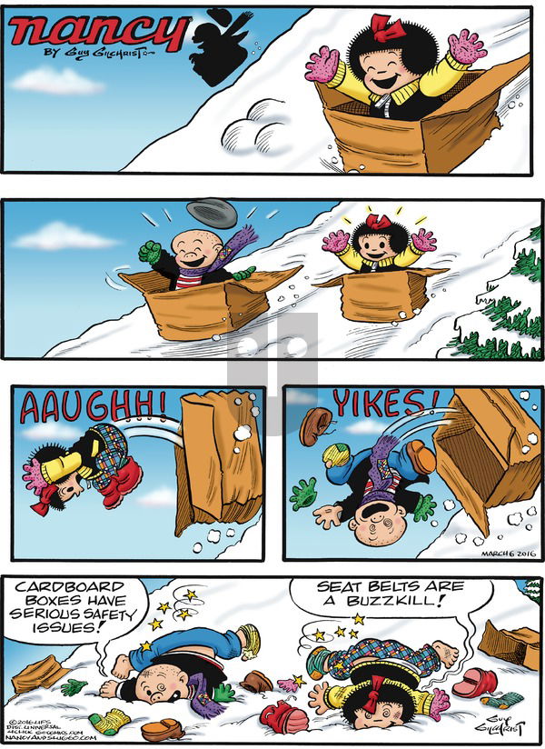 Nancy on Sunday March 6, 2016 Comic Strip