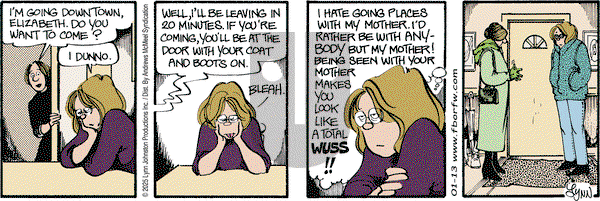 For Better or For Worse - Monday January 13, 2025 Comic Strip