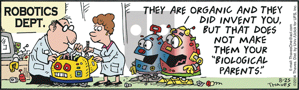 Frank and Ernest on Monday August 25, 2014 Comic Strip