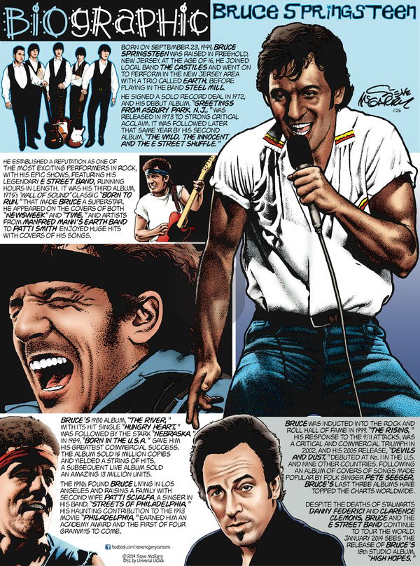Biographic on Sunday January 26, 2014 Comic Strip