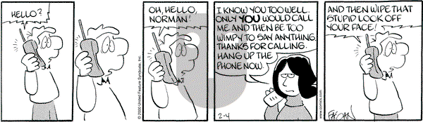 Drabble on Friday February 4, 2000 Comic Strip