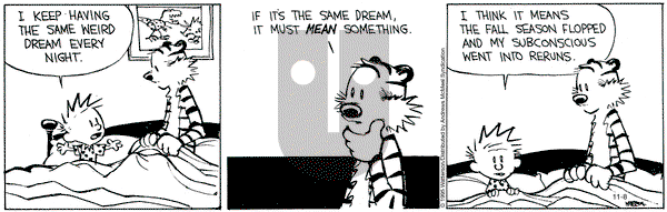 Calvin and Hobbes on Saturday November 8, 2025 Comic Strip