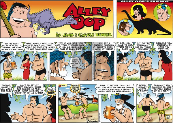 Alley Oop on Sunday February 18, 2018 Comic Strip