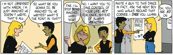 Luann on Wednesday March 23, 2005 Comic Strip
