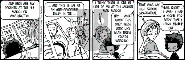 The Boondocks on Saturday December 14, 2013 Comic Strip