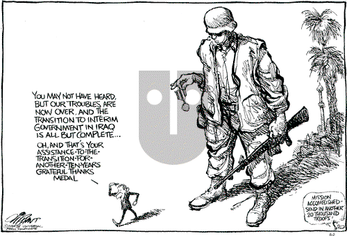Pat Oliphant on Wednesday August 18, 2004 Comic Strip