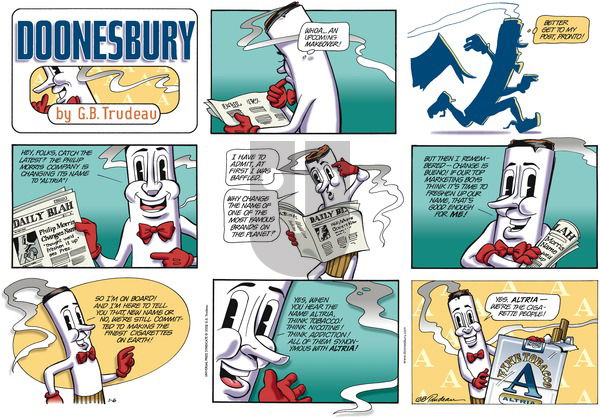 Doonesbury on Sunday January 6, 2002 Comic Strip