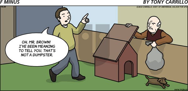 F Minus on Sunday October 20, 2013 Comic Strip