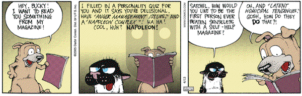 Get Fuzzy on Wednesday April 13, 2005 Comic Strip