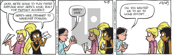 Cleats - Wednesday September 13, 2006 Comic Strip