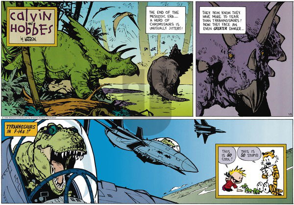 Calvin and Hobbes - Sunday January 5, 2025 Comic Strip