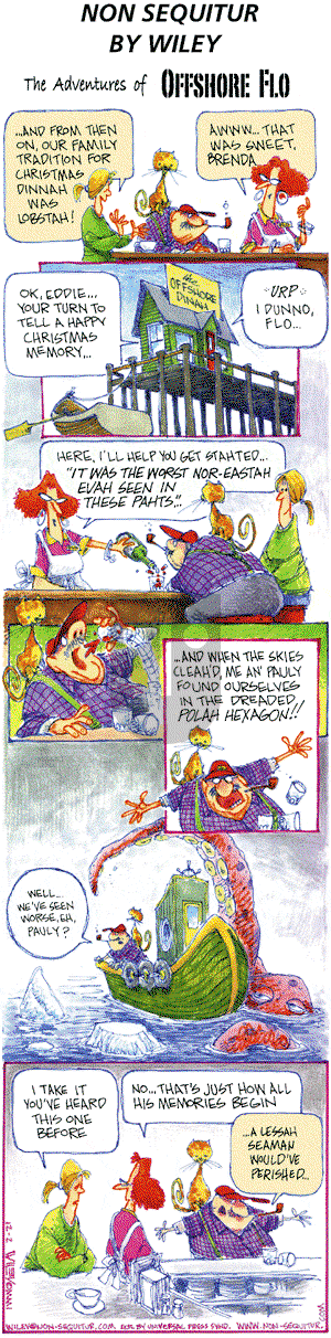 Non Sequitur on Sunday December 9, 2001 Comic Strip