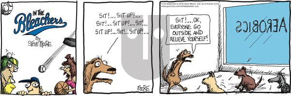 In the Bleachers on Sunday April 24, 2016 Comic Strip