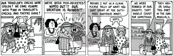 Cathy Classics on Thursday September 2, 1993 Comic Strip