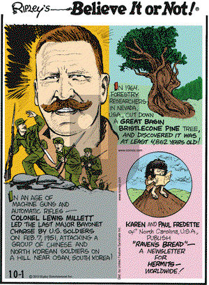 Ripley's Believe It or Not on Friday October 1, 2010 Comic Strip
