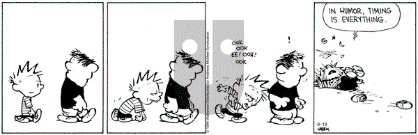 Calvin and Hobbes on Friday September 19, 2025 Comic Strip